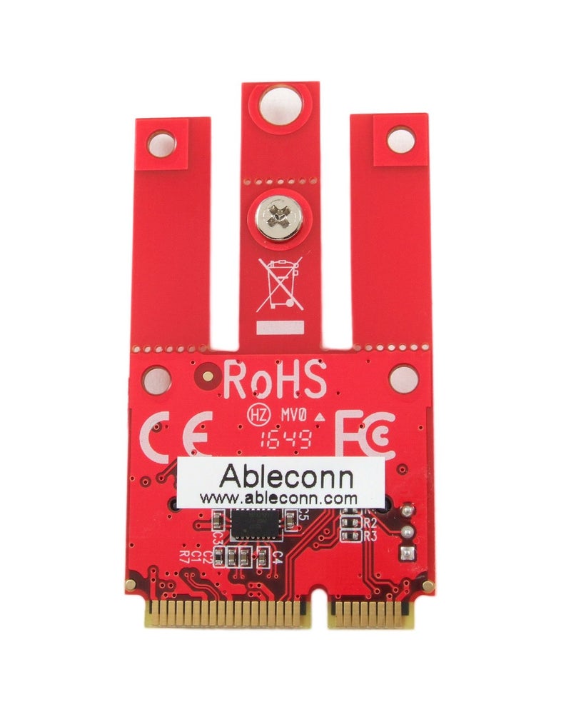 Ableconn MPEX-M2WL Mini PCIe Adapter with M.2 Key E Slot - Support PCIe and USB Based M.2 E Key and A-E Key Module for Mini PCI Express - Work for WiFi & Bluetooth M2 Module, TAA - Image 3
